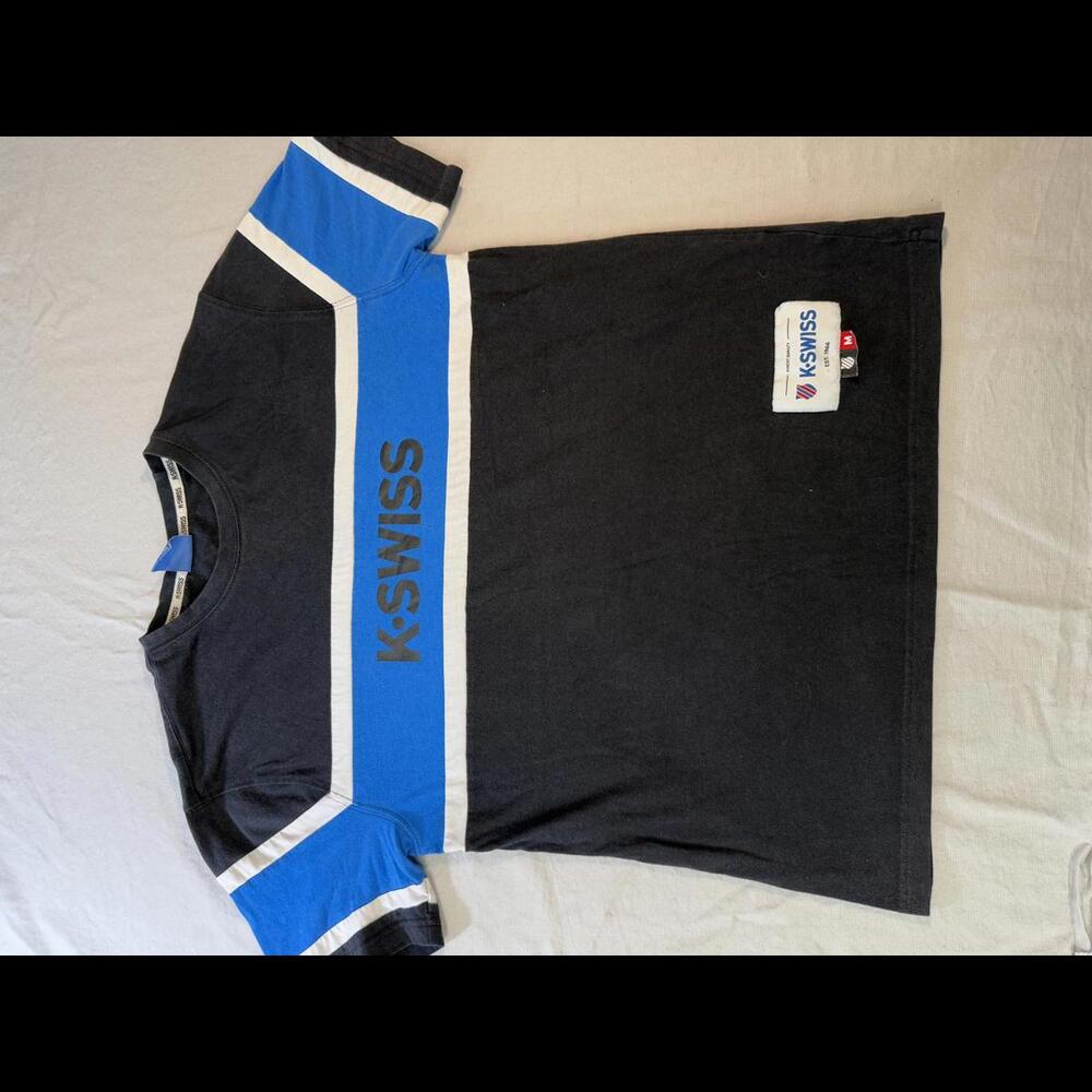 VTG K-Swiss Blue Stripe Horizontal Blue Stripe K Swiss - M